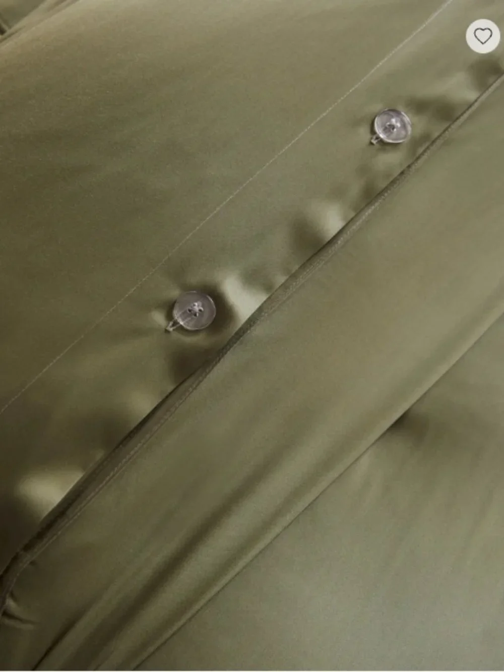 NWT Quince Bamboo Duvet Cover Set – King/Cal King – Olive – 2 Shams – Includes D